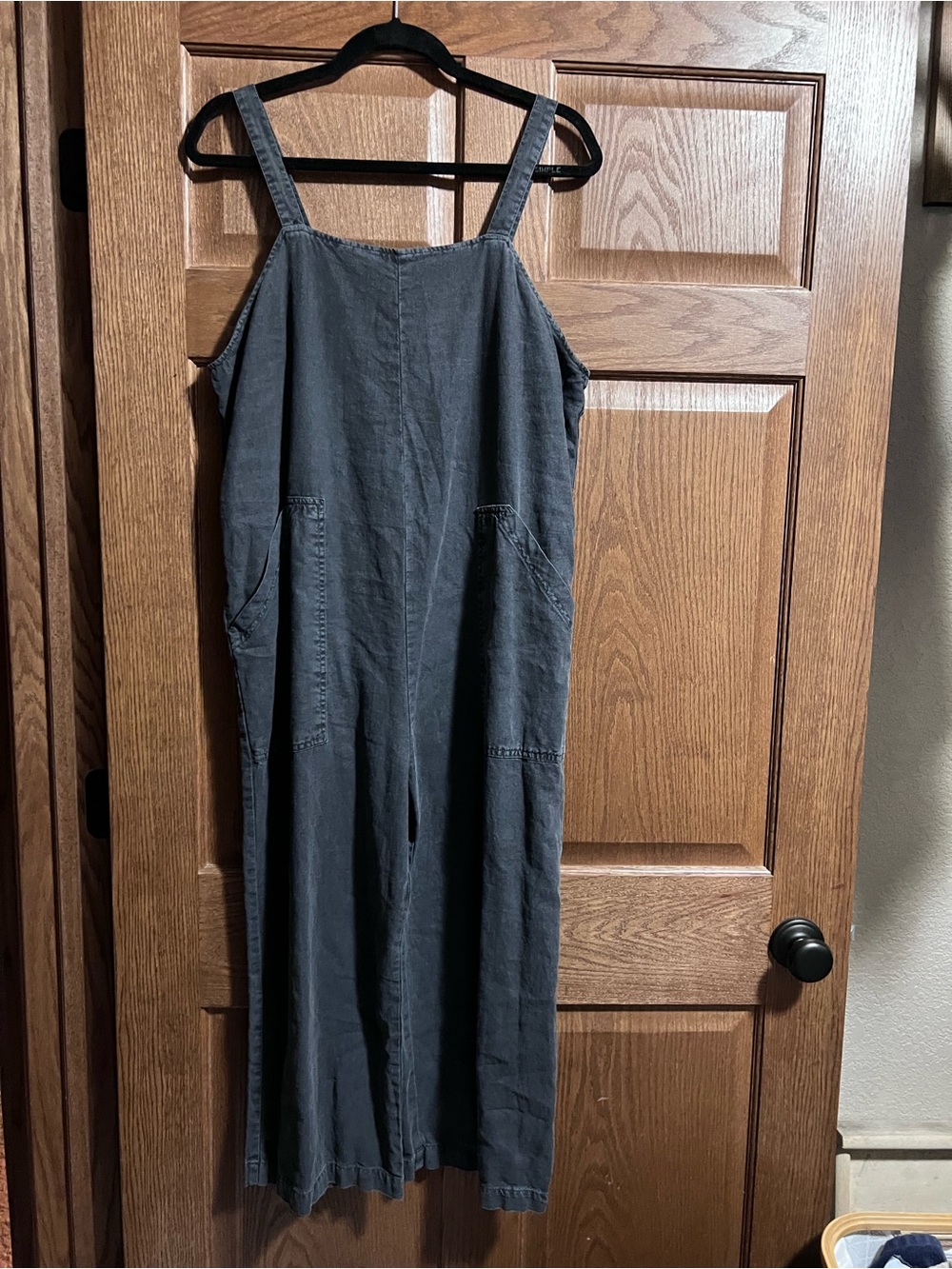Universal Thread Charcoal Wide-Leg Jumpsuit with Pockets
